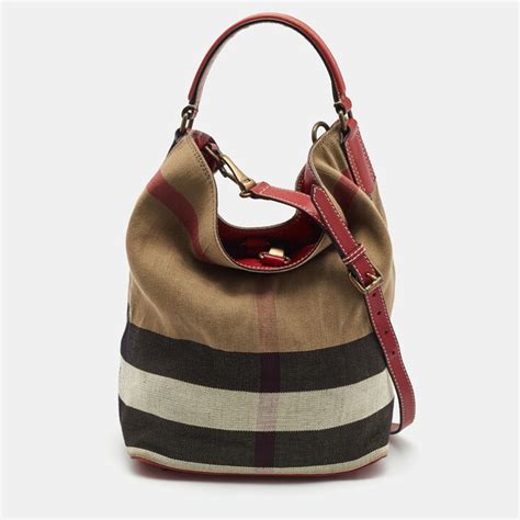 burberry ashby bucket bag red|Burberry Ashby Bags for sale .